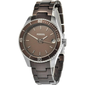 Horlogeband Fossil ES3041 Roestvrij staal (RVS) Bruin 14mm